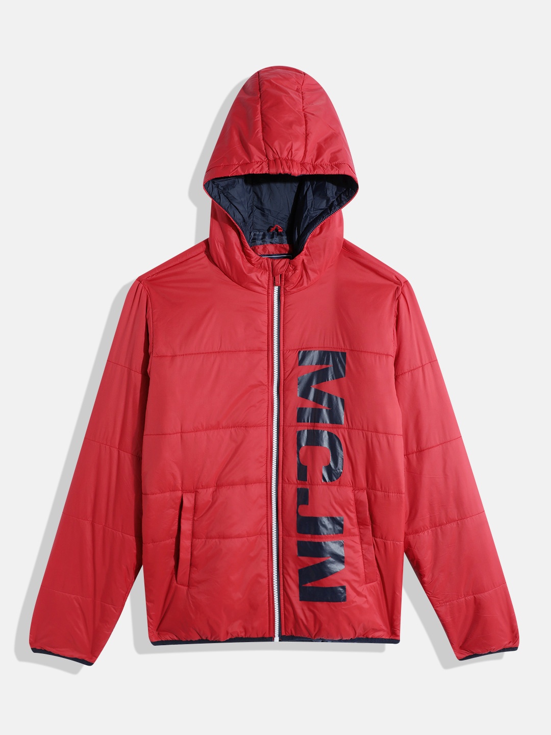 

Monte Carlo Boys Typography Packable Puffer Jacket, Red