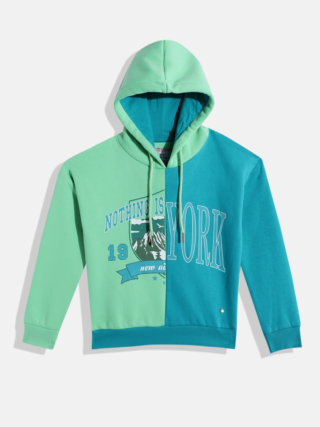 

Monte Carlo Girls Printed Hooded Sweatshirt, Green