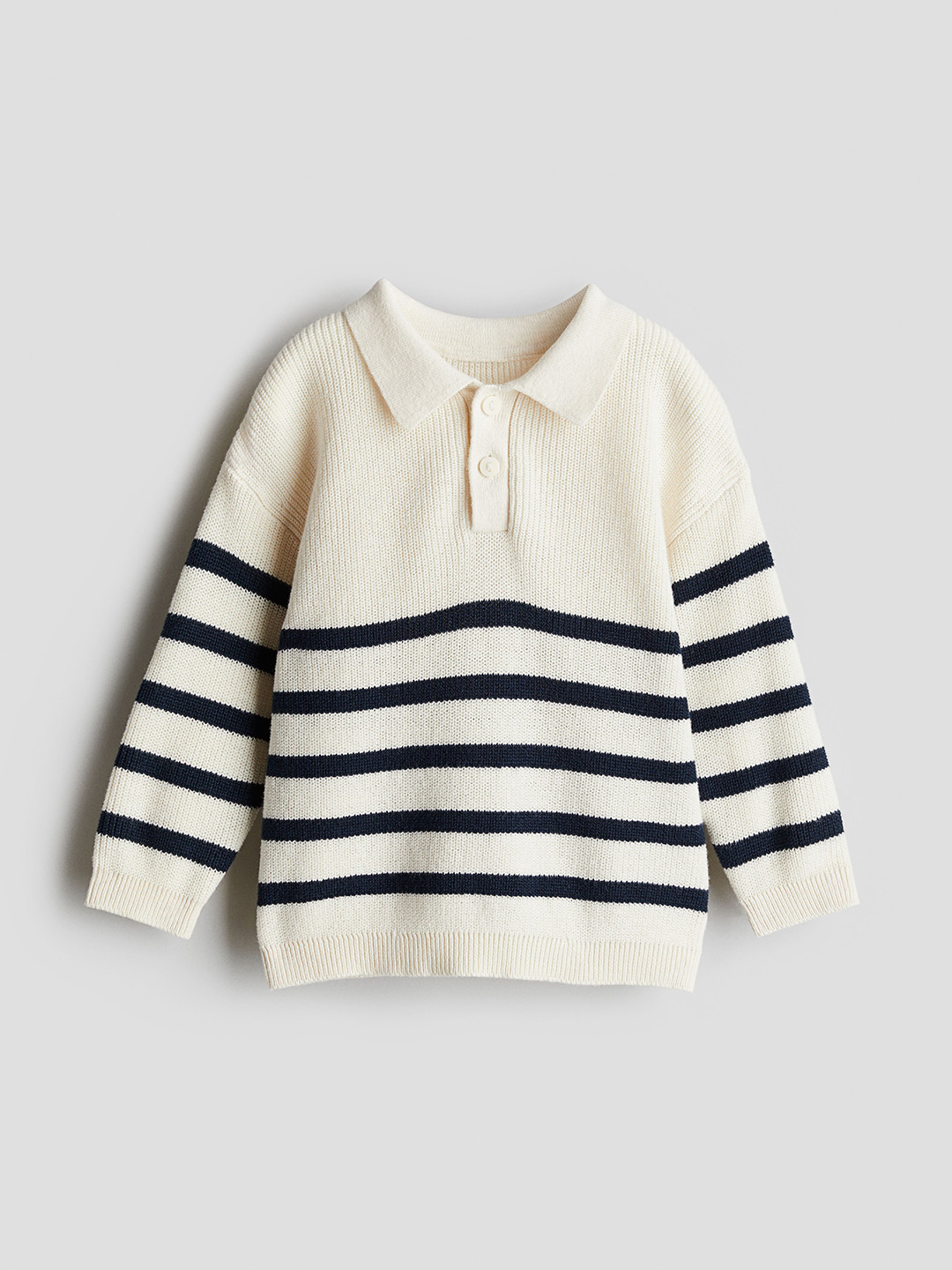 

H&M Boys Cotton-Knit Jumper, White