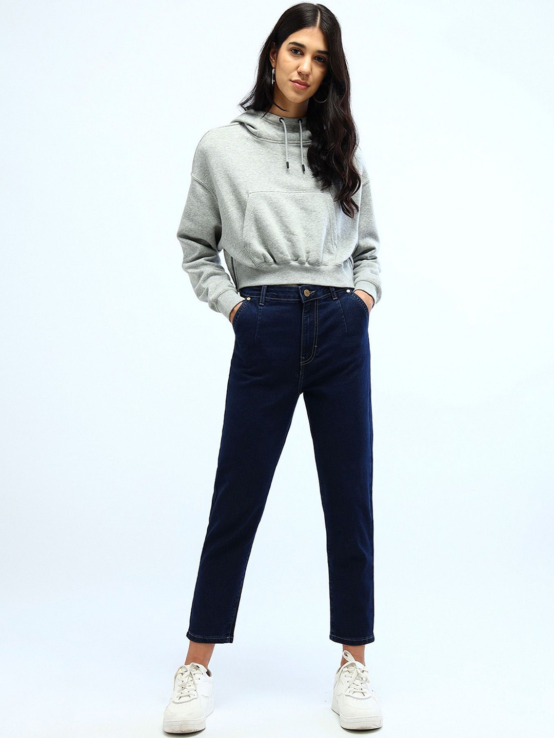 

Flying Machine Women High-Rise Stretchable Jeans, Blue