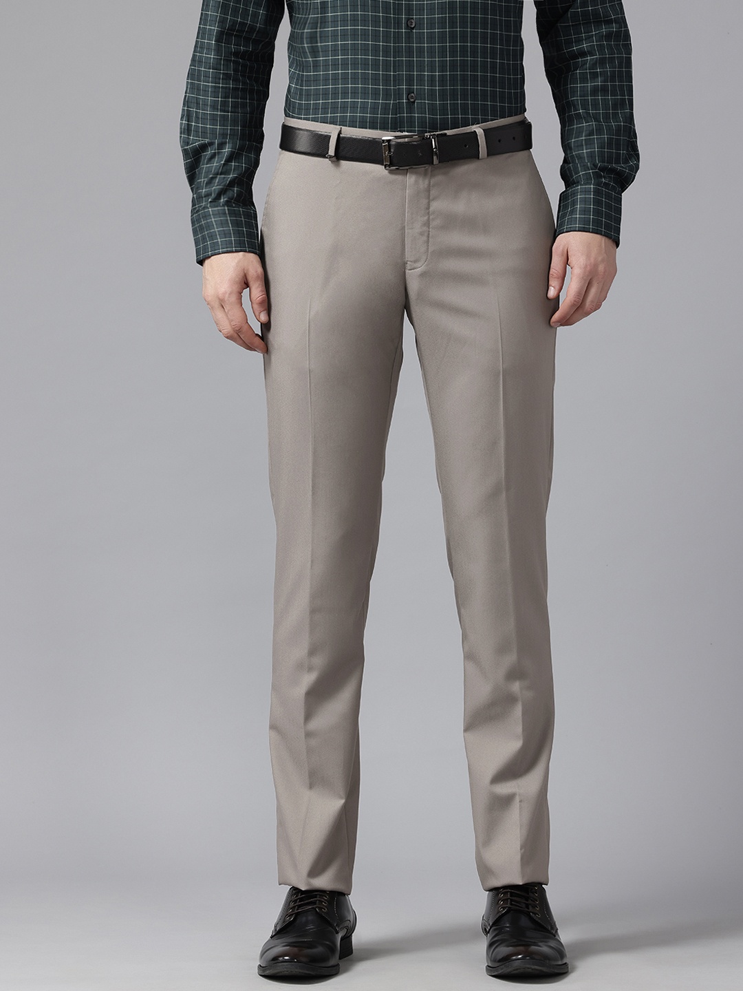 

Blackberrys Men Formal Trousers, Grey