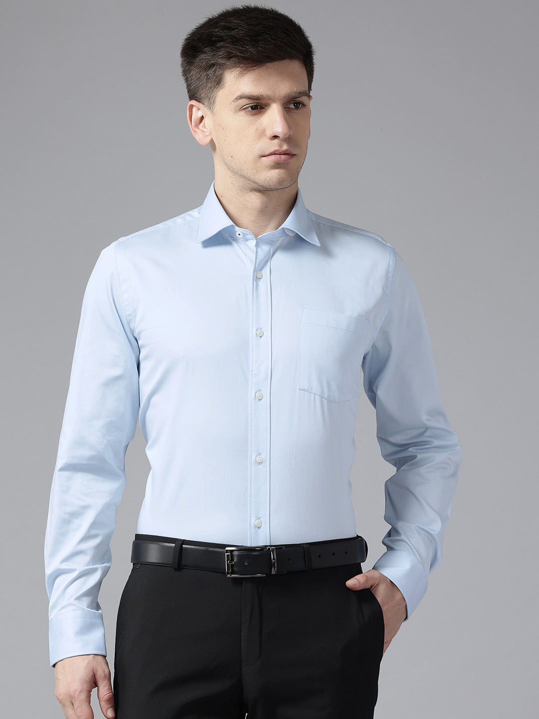 

Blackberrys India Slim Fit Pure Cotton Shirt, Blue