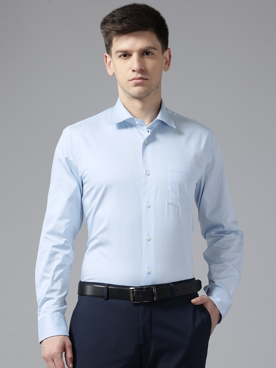 

Blackberrys India Slim Fit Pure Cotton Shirt, Blue