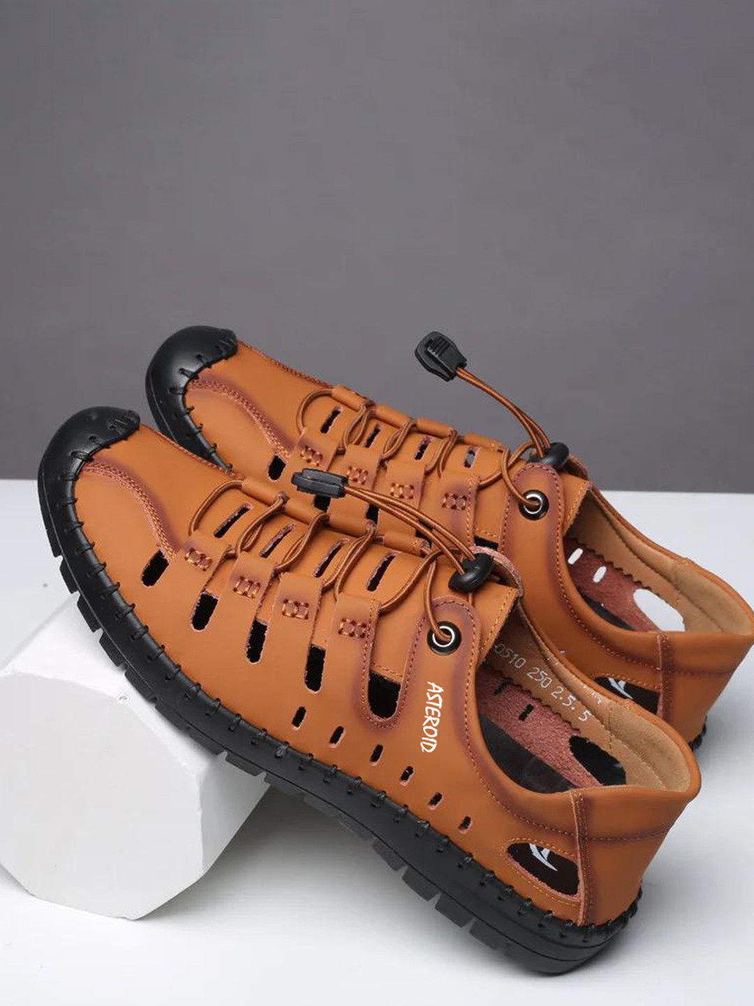 

ASTEROID Men Comfort Sandals, Tan