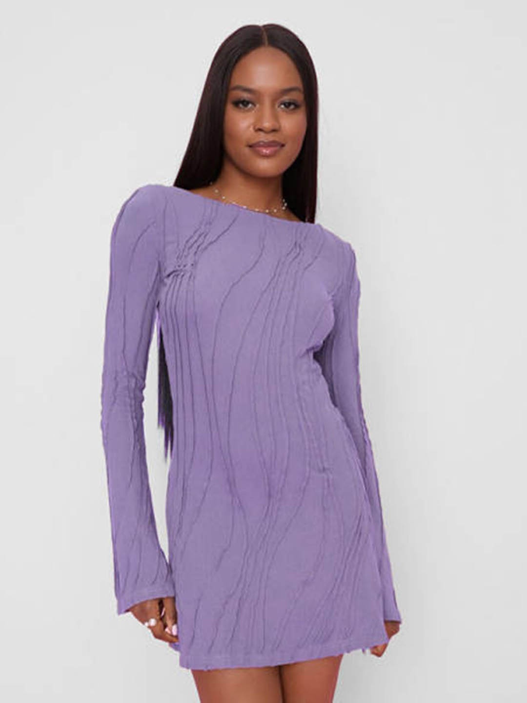 

HERE&NOW Women Sheath Mini Dress, Purple