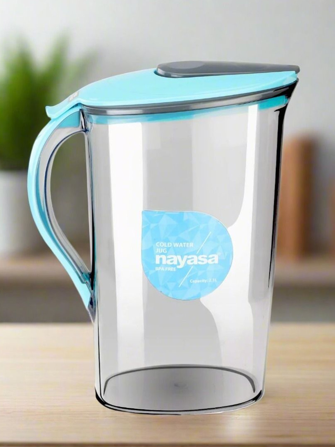 

Nayasa Blue Study Handle Leakproof Lid Water Jug 2.1 L