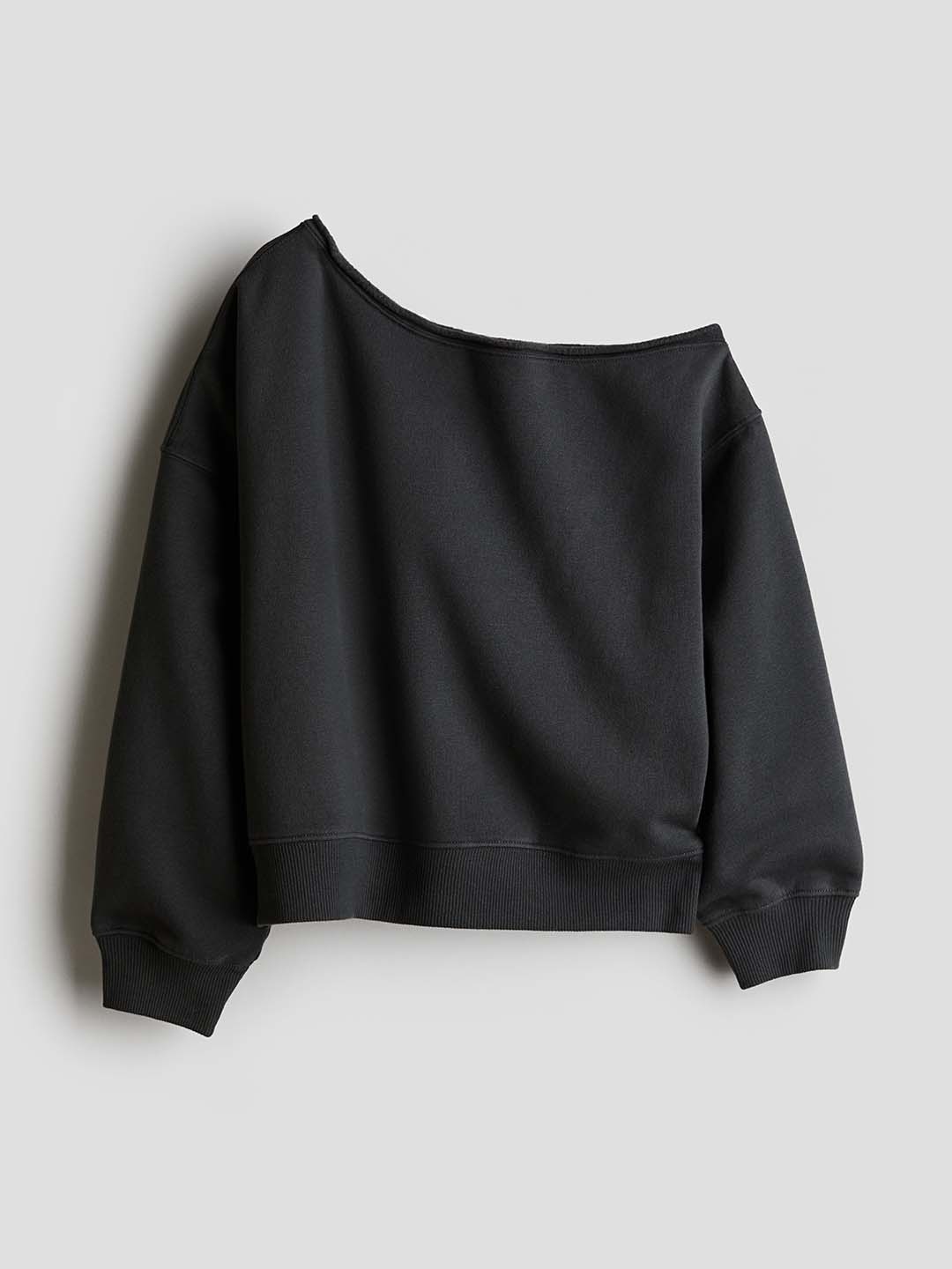 

H&M Girls Asymmetric Sweatshirt, Grey