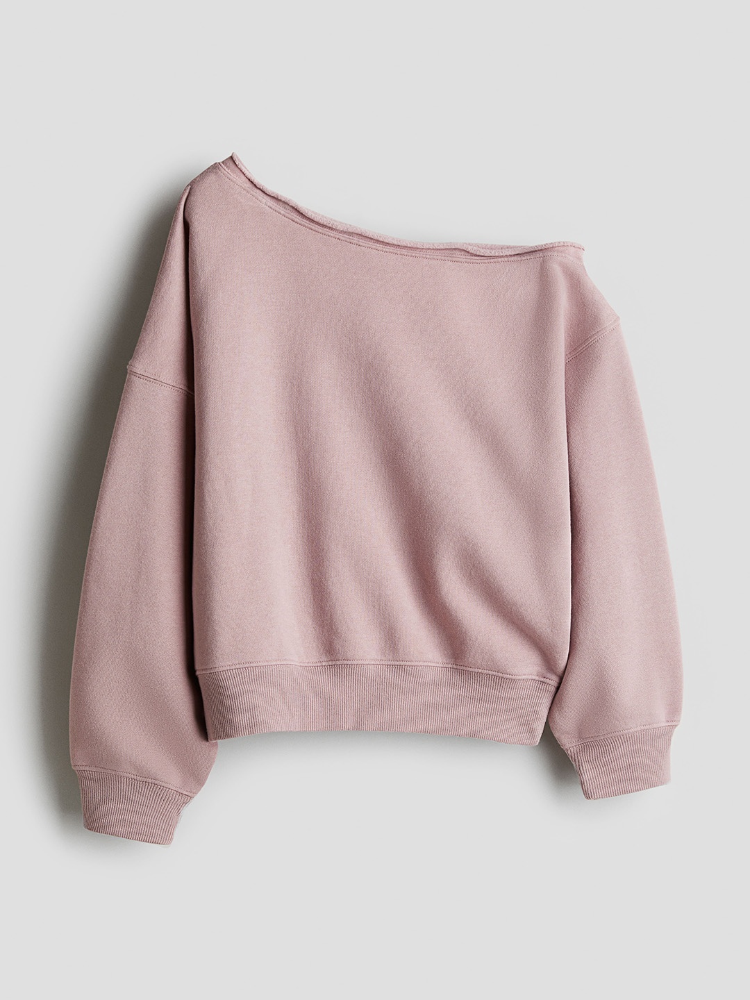 

H&M Kids Solid Asymmetric Sweatshirt, Pink