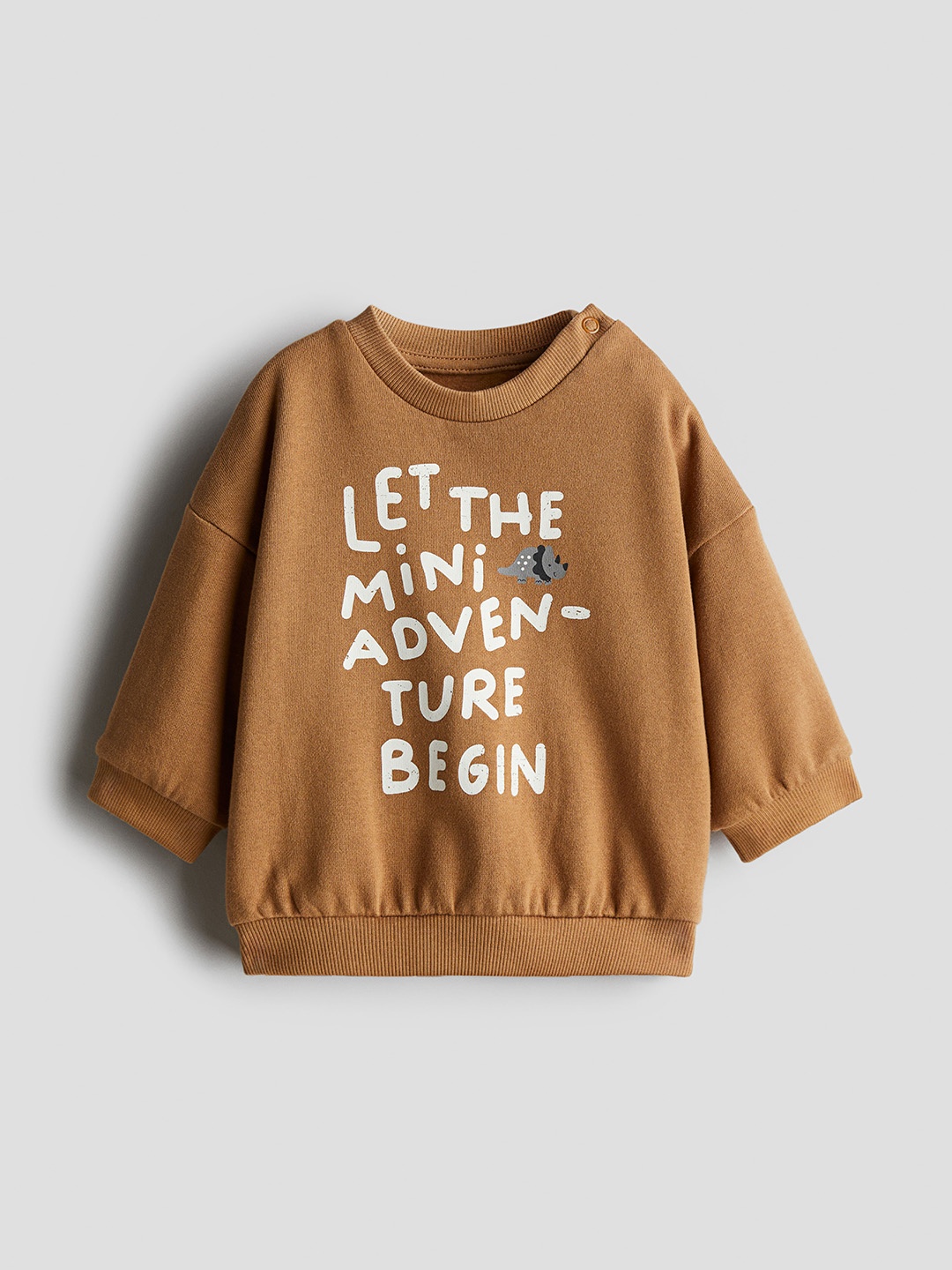 

H&M Girls Printed Sweatshirt, Brown