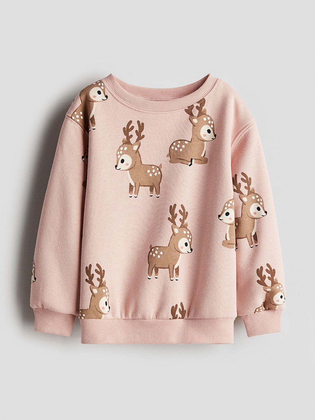 

H&M Girls Printed Sweatshirt, Beige
