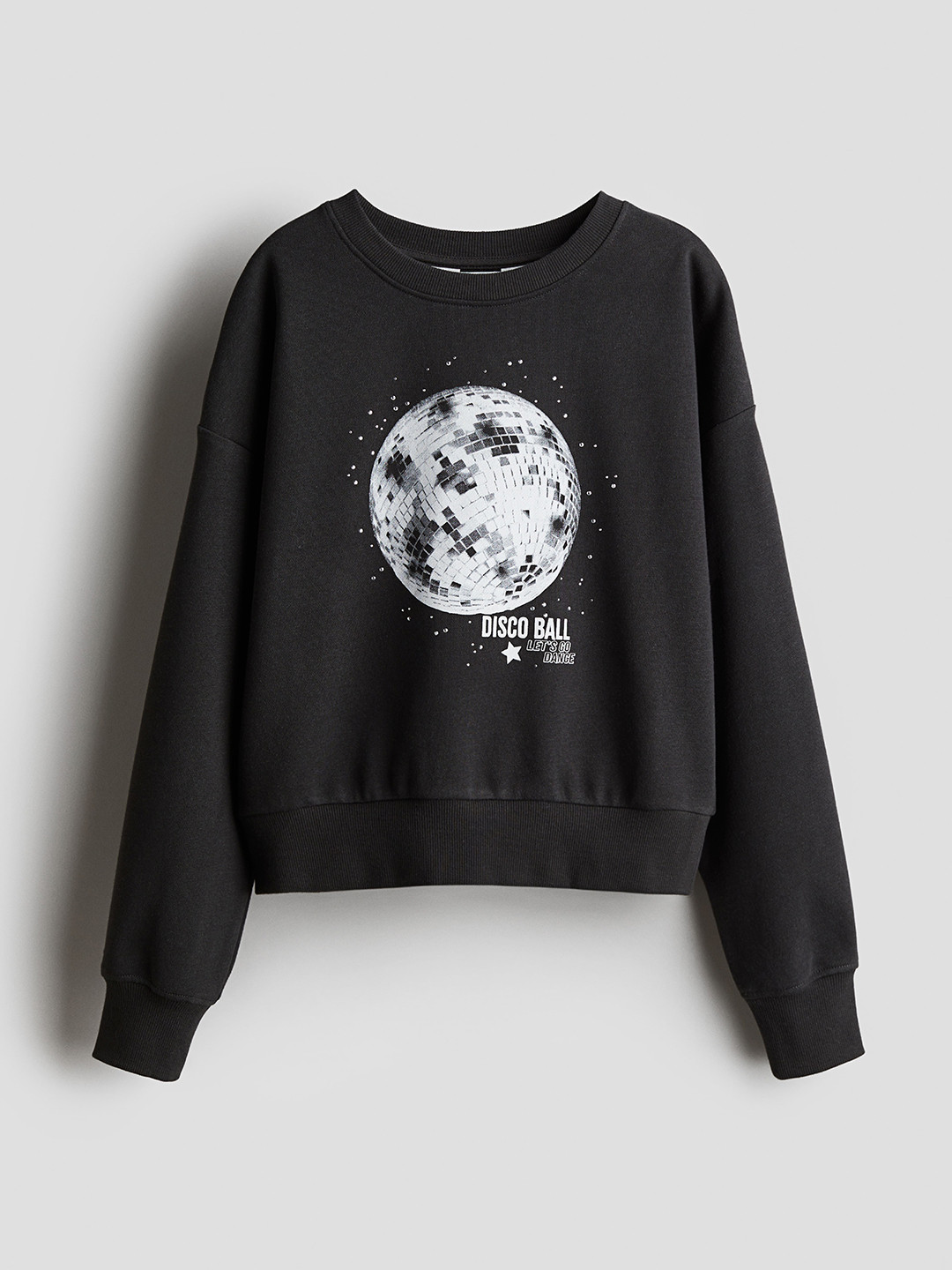 

H&M Motif-Detail Sweatshirt, Grey