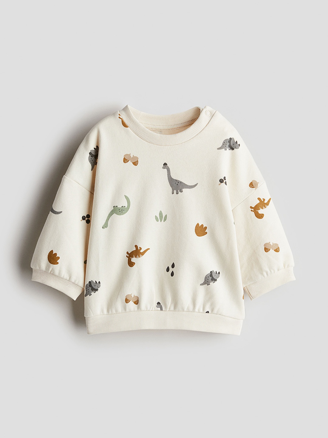 

H&M Girls Printed Sweatshirt, Cream