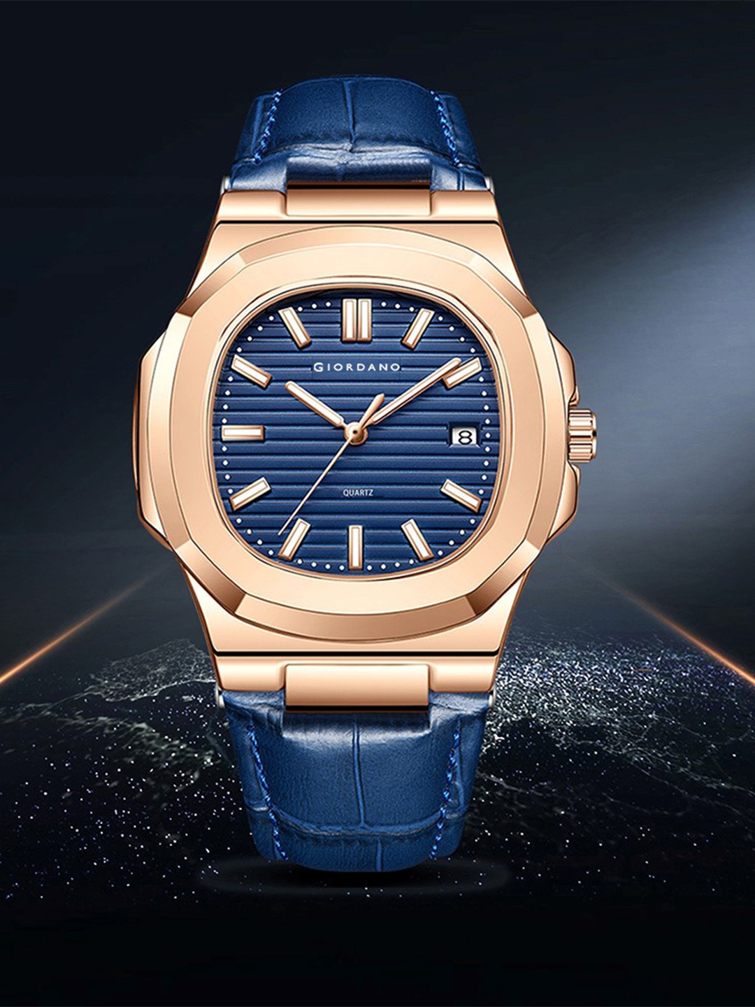 

GIORDANO Men Dial & Wrap Around Straps Analogue Watch GZ-50104-01, Blue