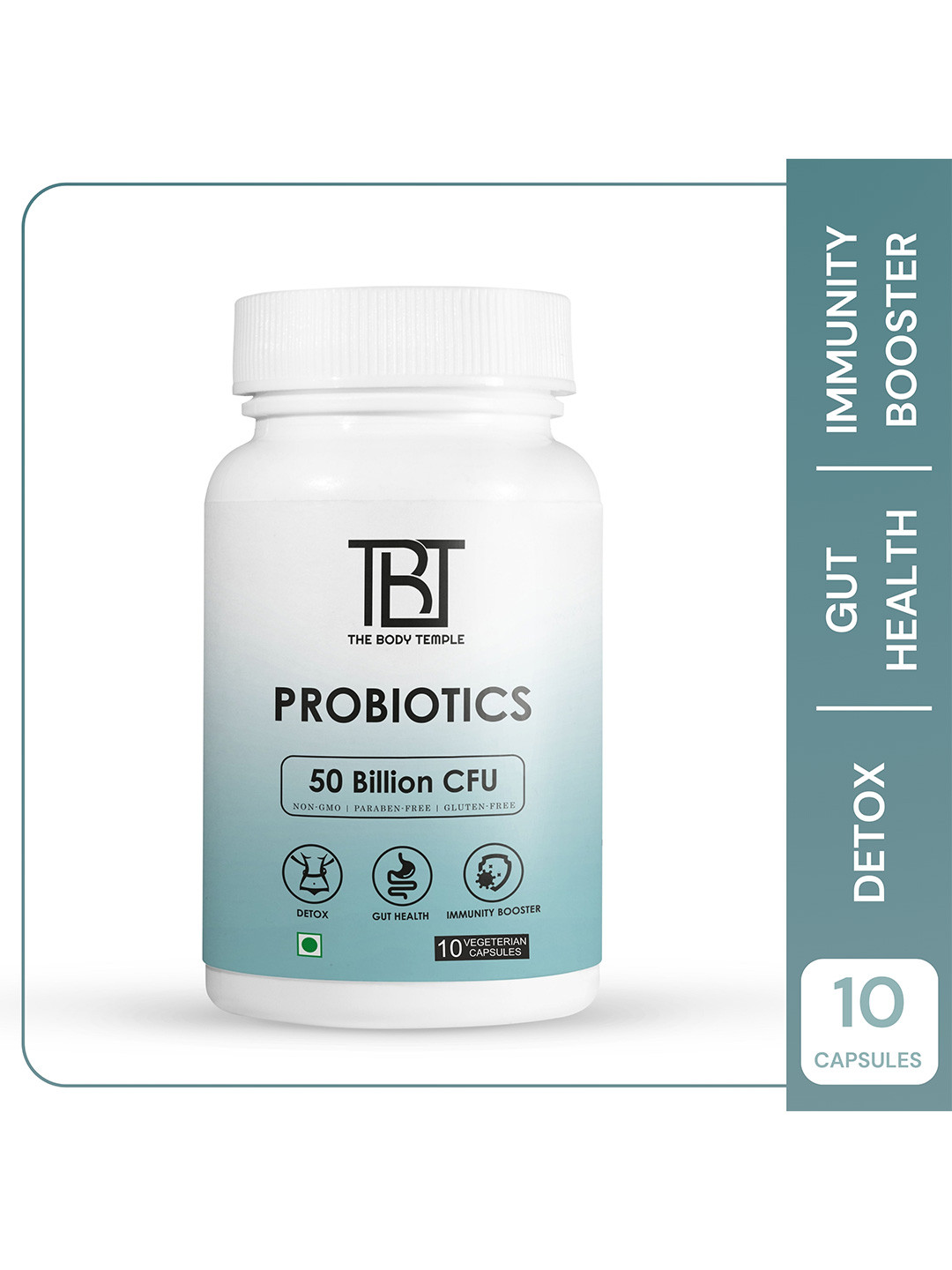 

The Body Temple Probiotics 50 Billion CFU Capsules - 10 N, White