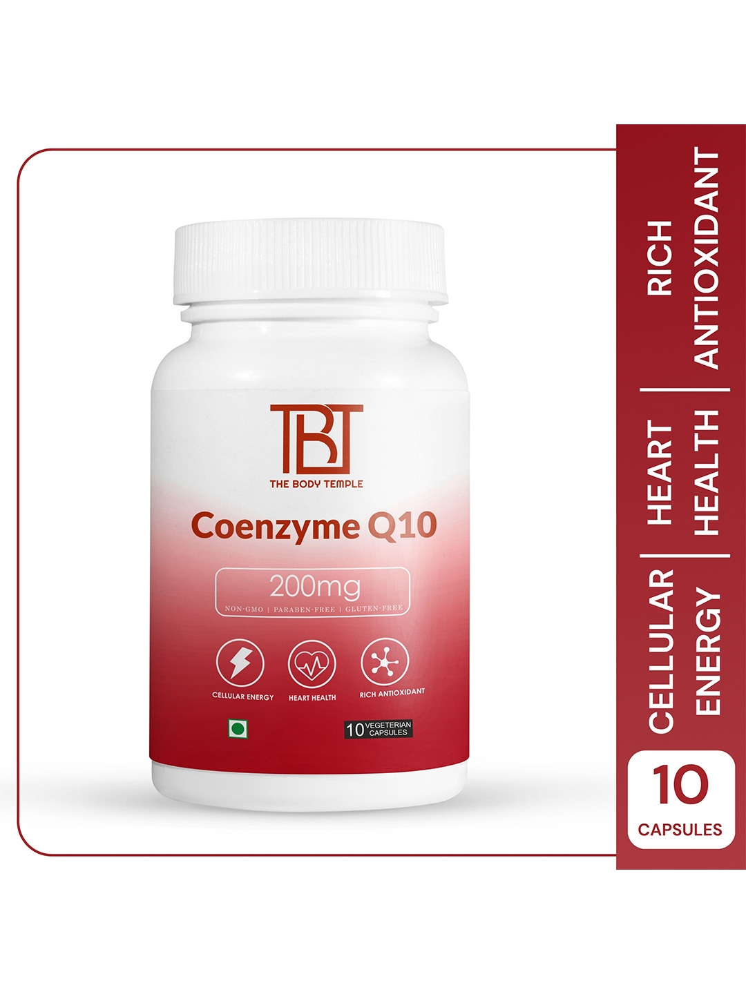 

The Body Temple Coenzyme Q10 Capsules - 10 Capsules, White