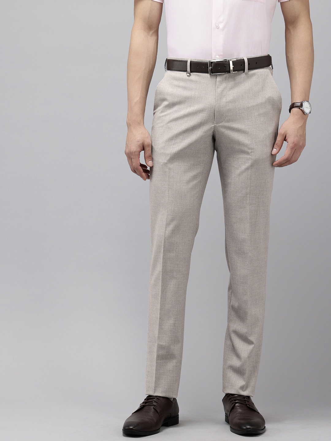

Van Heusen Men Slim Fit Trousers, Grey