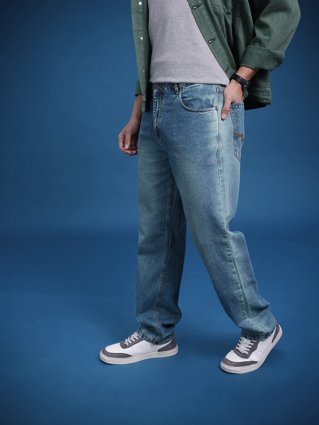 

Roadster Men Straight Fit Jeans, Blue