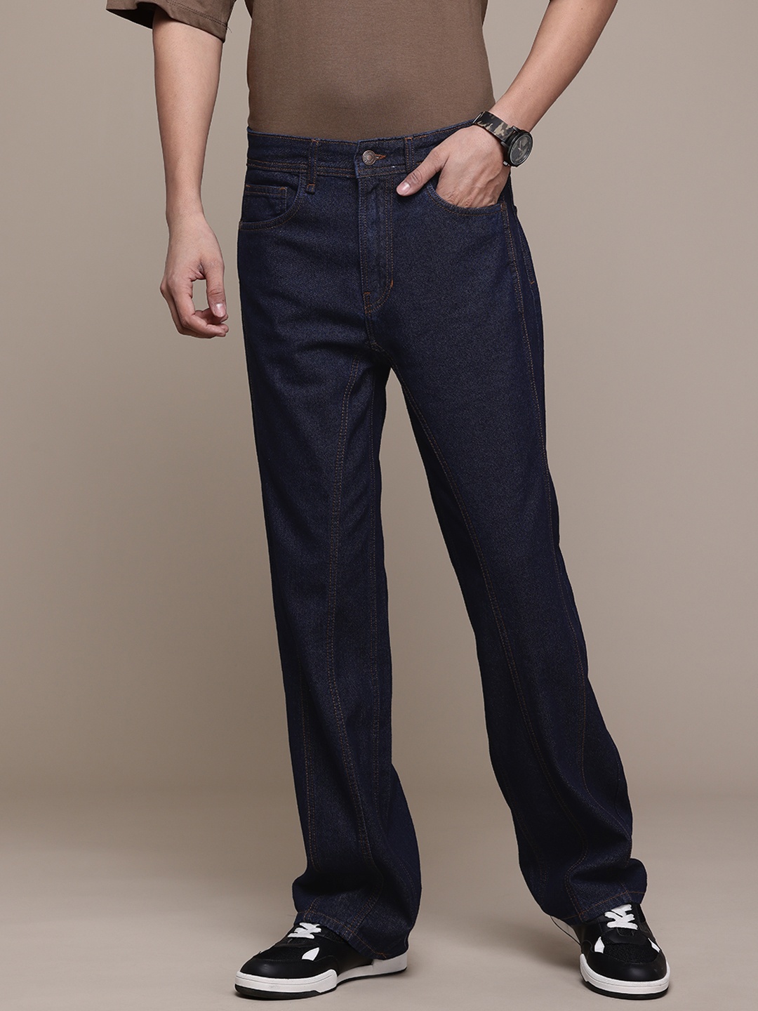 

The Roadster Lifestyle Co. Men Relaxed Fit Jeans, Navy blue