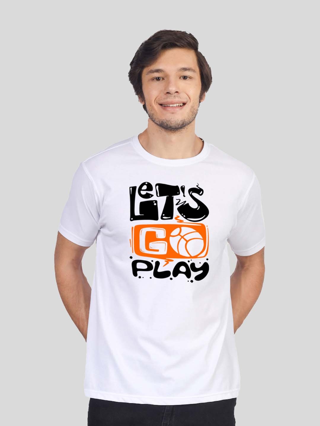 

Greylongg Men Typography Printed Round Neck T-shirt, White