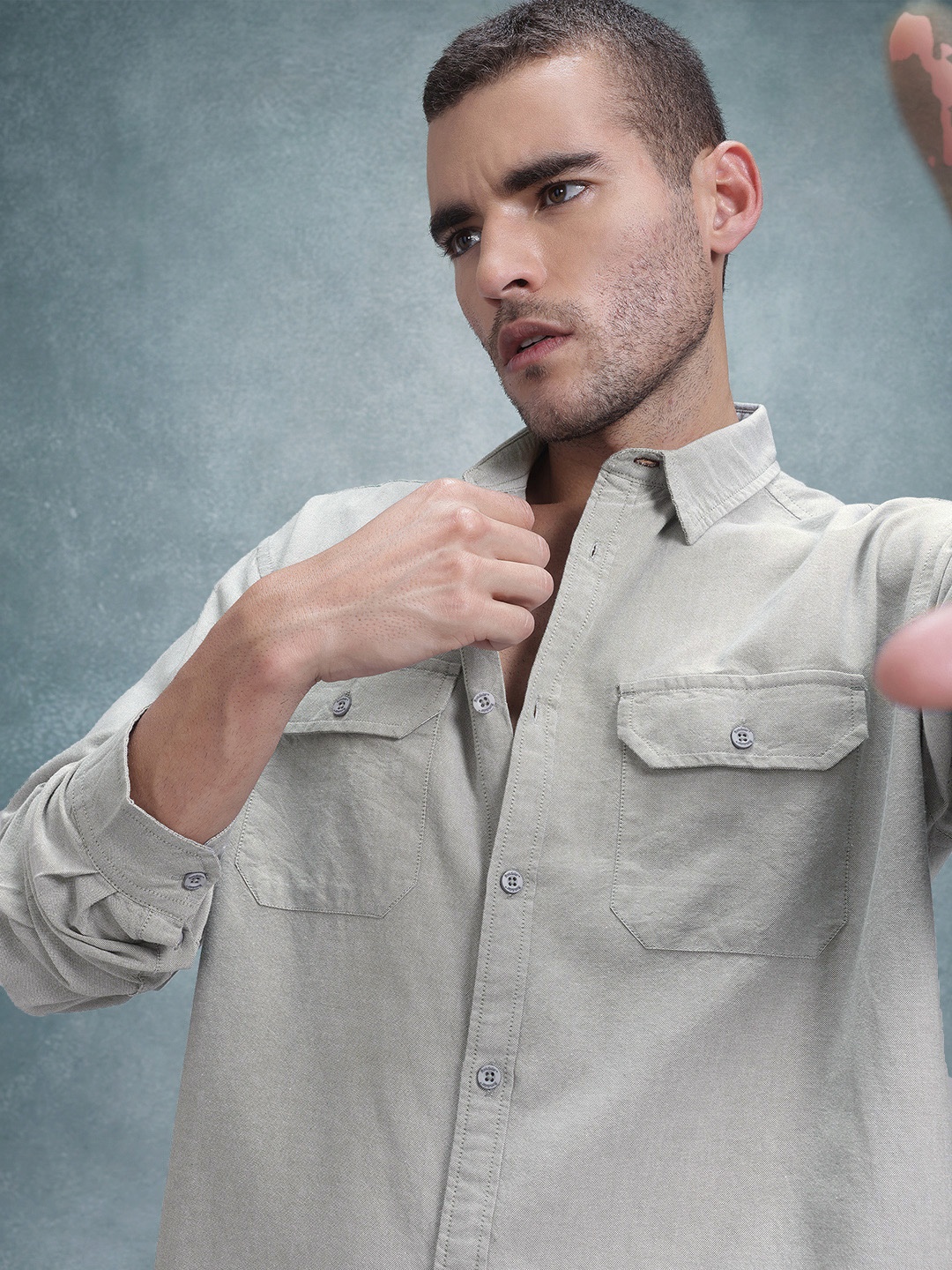 

The Roadster Life Co. Oxford Weave Relaxed Casual Shirt, Green