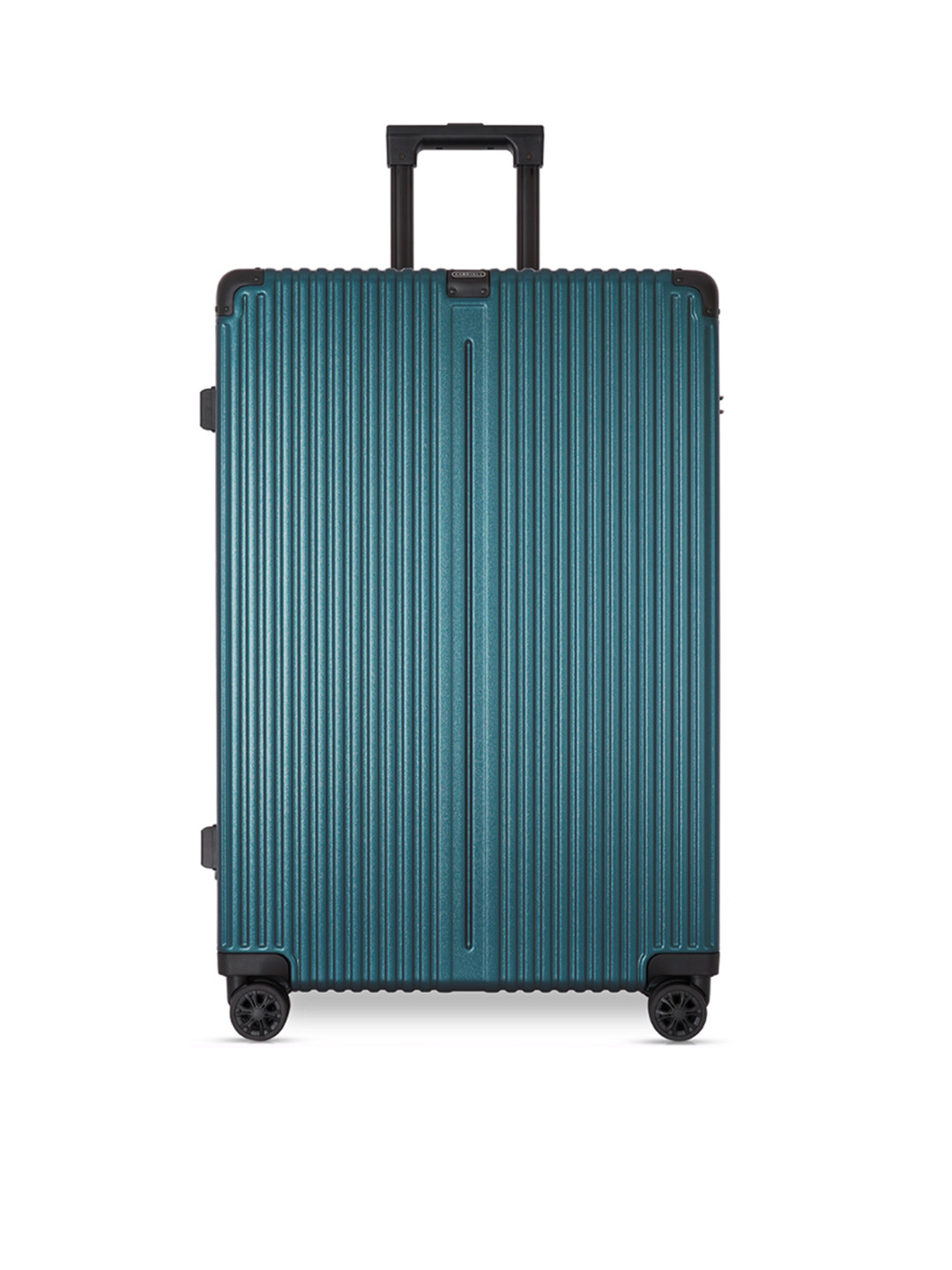 

CARRIALL Textured Hard-Sided Large Trolley Bag, Green