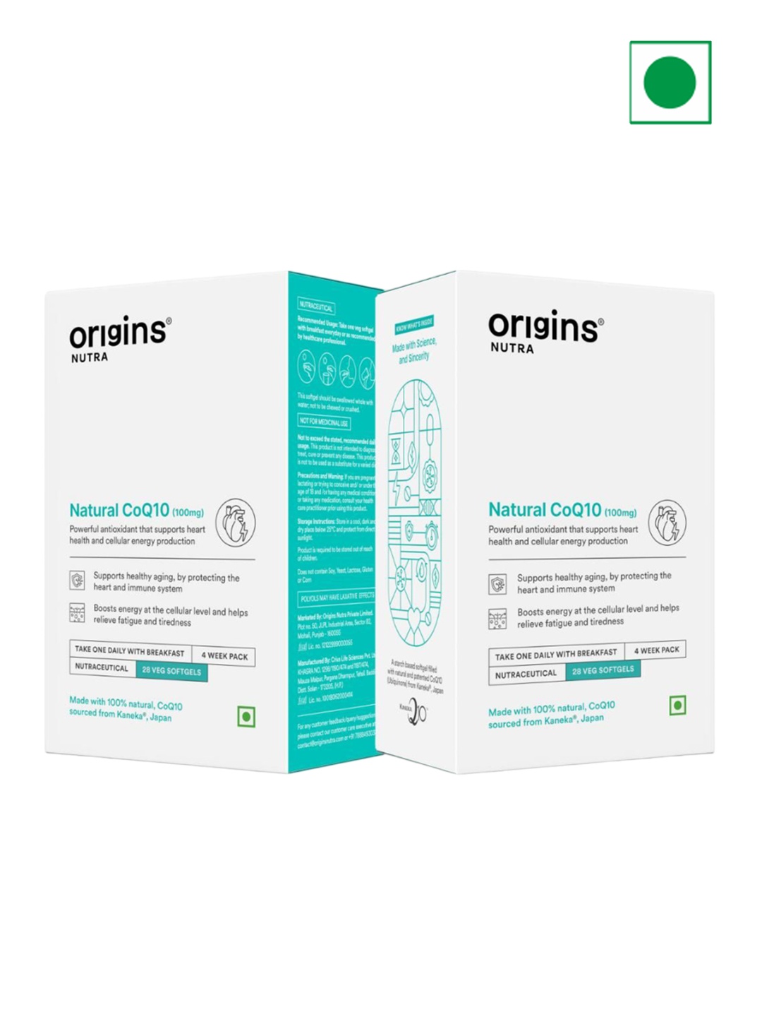

Origins Nutra Set Of 2 Naturals CoQ-10 Soft Gels - 28 Soft Gels, White
