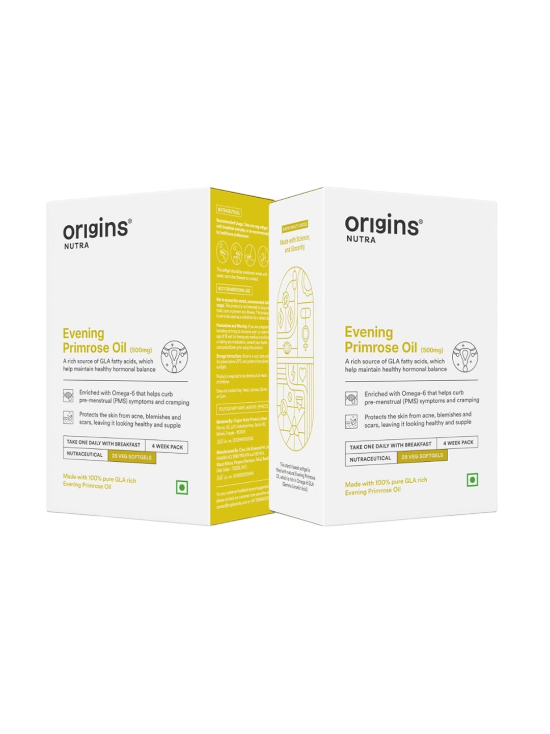 

Origins Nutra Set Of 2 Evening Primrose Oil Softgels - 28 Softgels, White