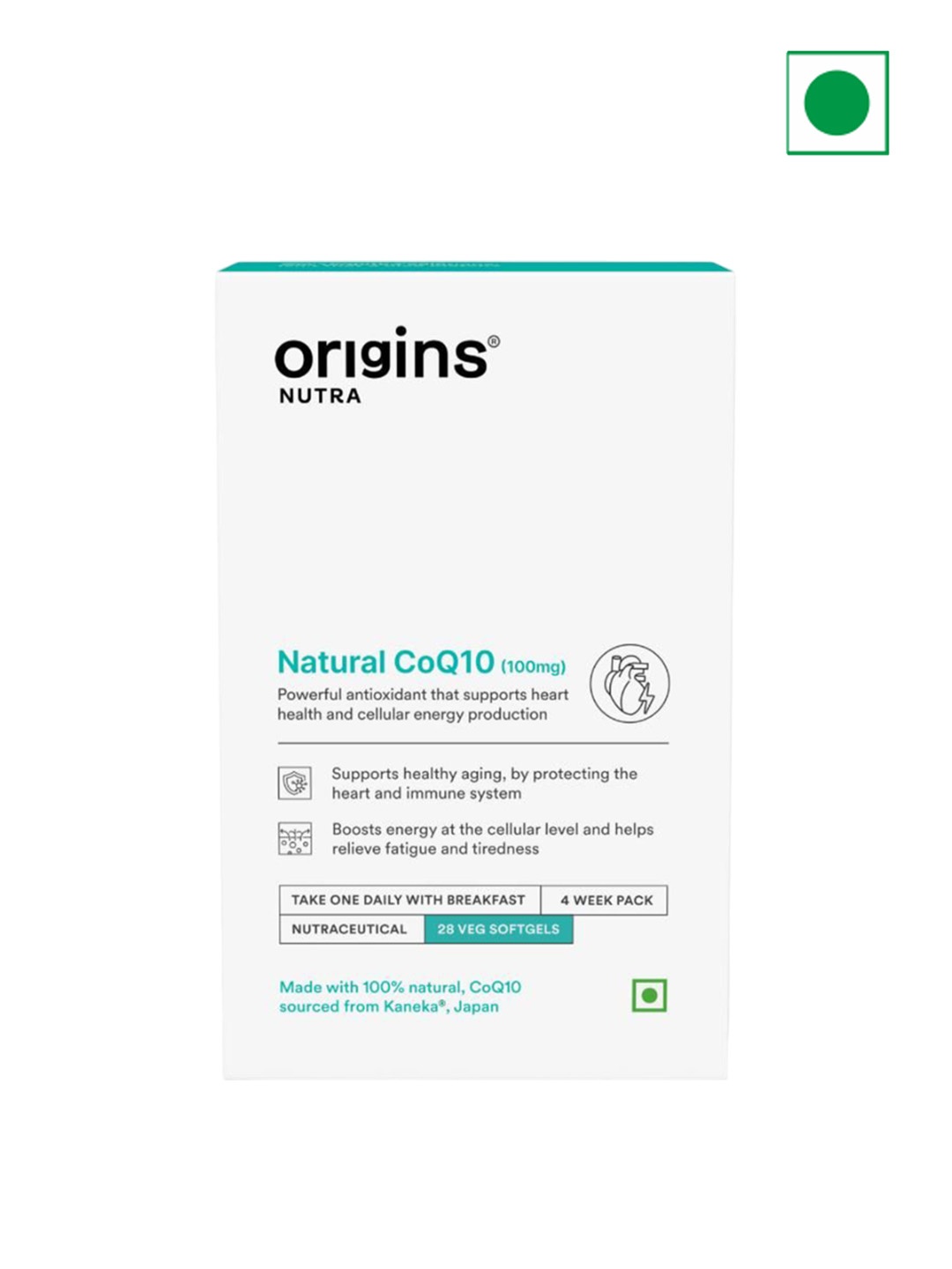 

Origins Nutra Naturals CoQ-10 Boost Energy & Stamina Capsules - 28 N Each, White