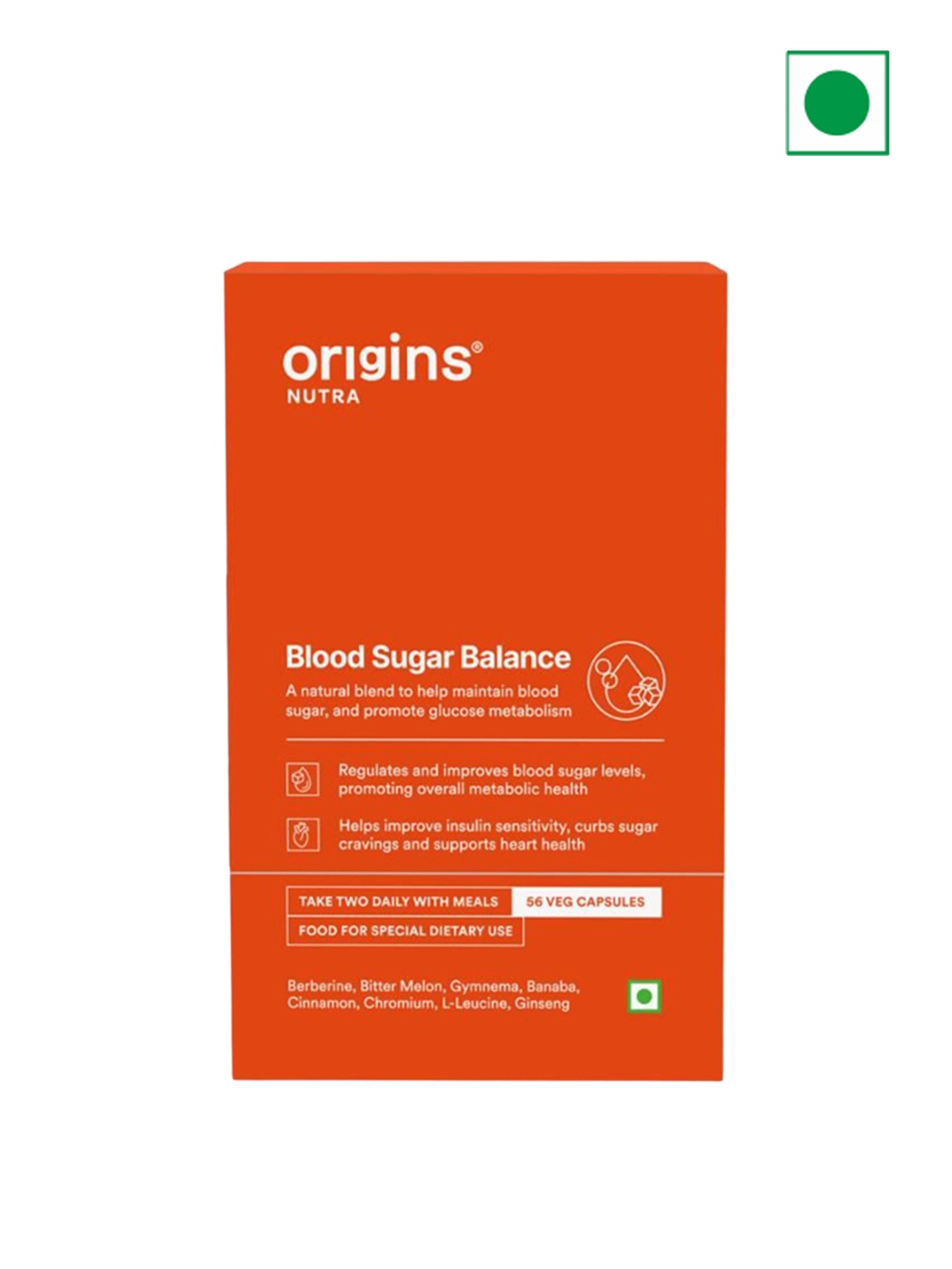 

Origins Nutra Blood Sugar Capsules - 56 N, White