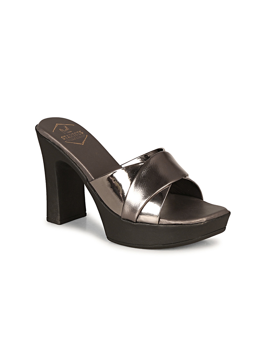 

STARTOES Women Party Platform Sandals, Grey