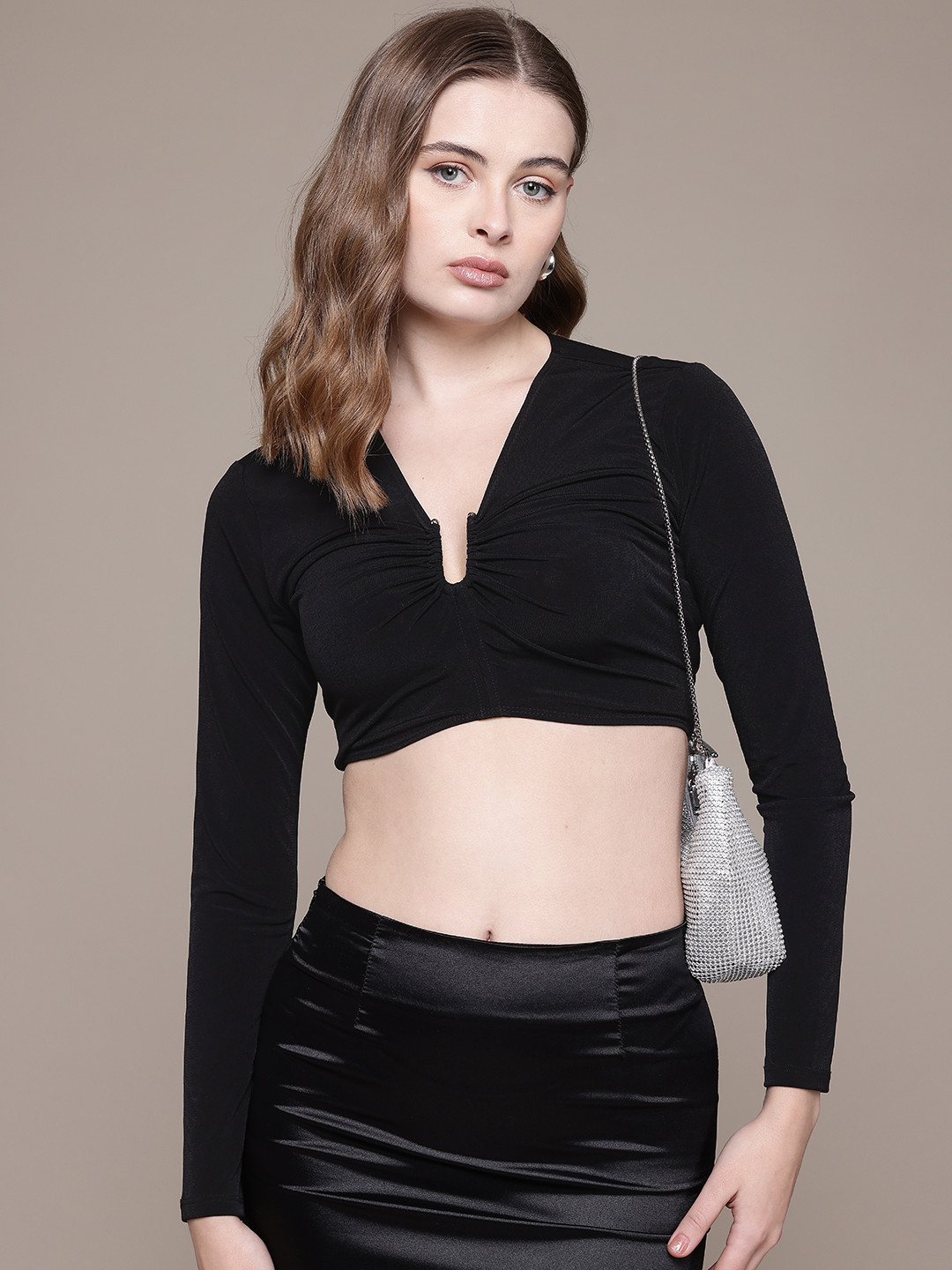 

Label Ritu Kumar Crop Top, Black