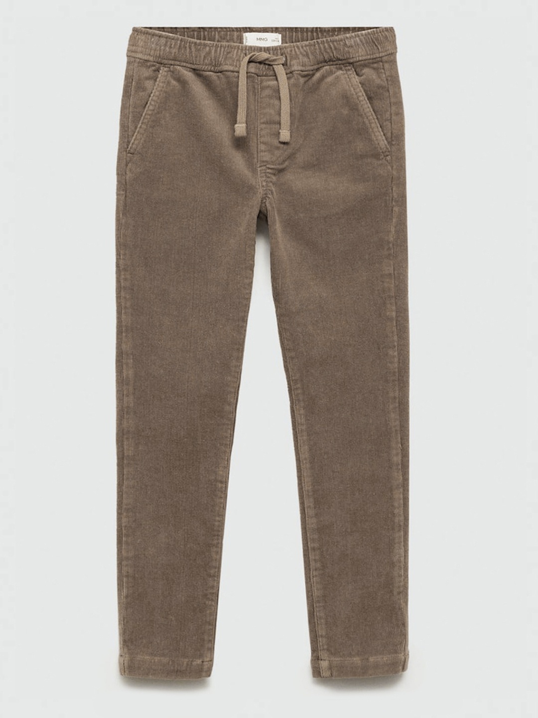 Mango Kids Boys Corduroy Trousers, Brown