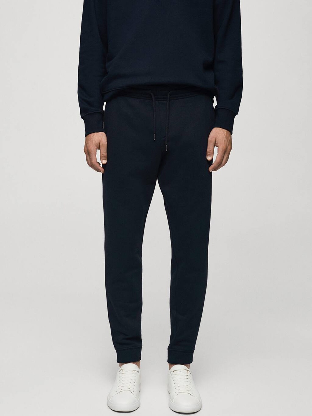 

MANGO MAN Slim Fit Joggers, Navy blue