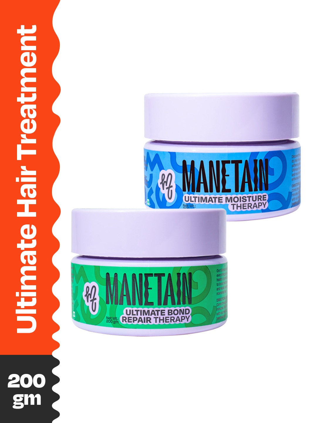 

MANETAIN Set Of 2 Ultimate Bond Repair & Moisture Therapy - 200 g Each, Orange