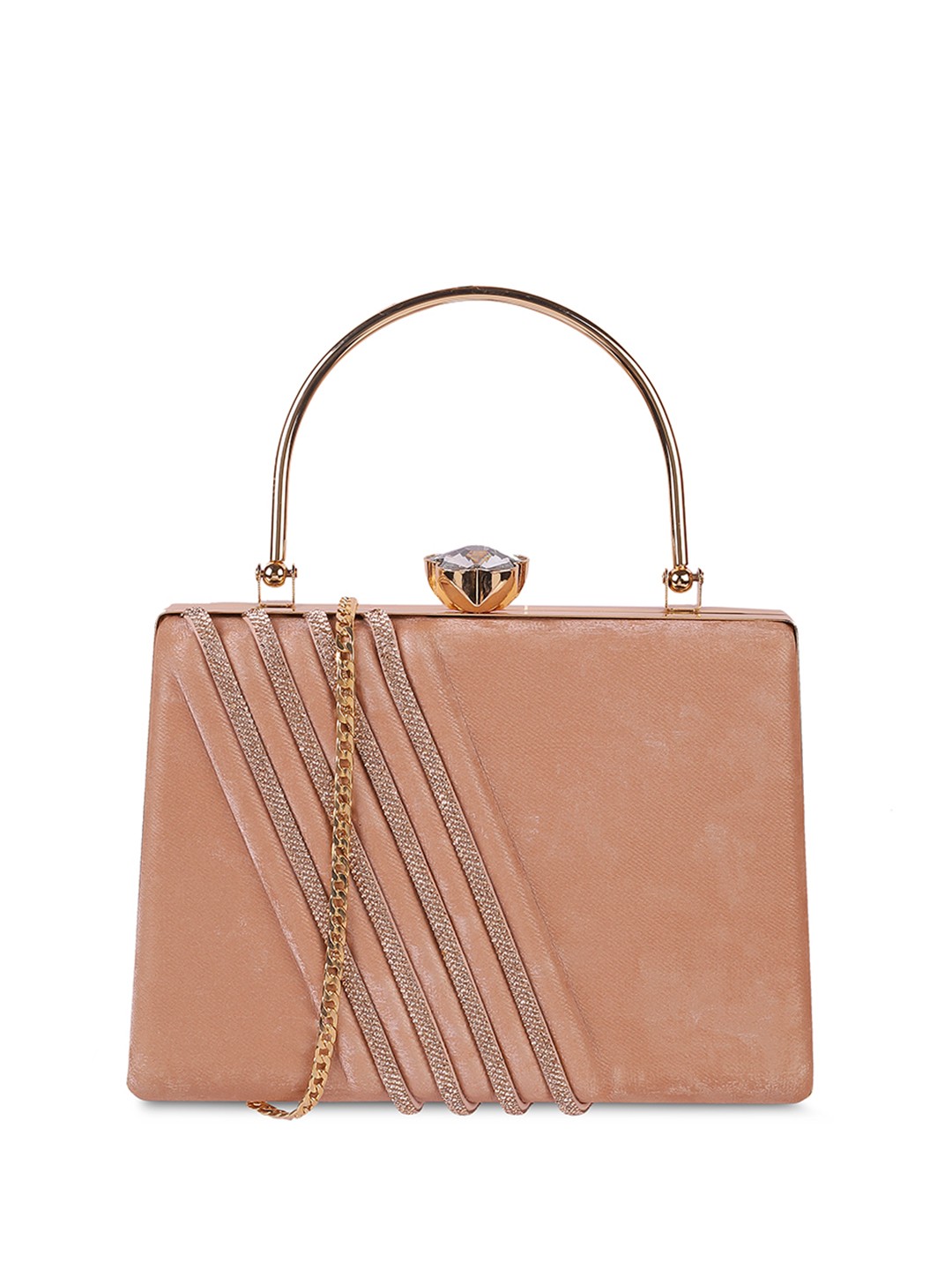 

Metro Striped Purse Clutch, Pink