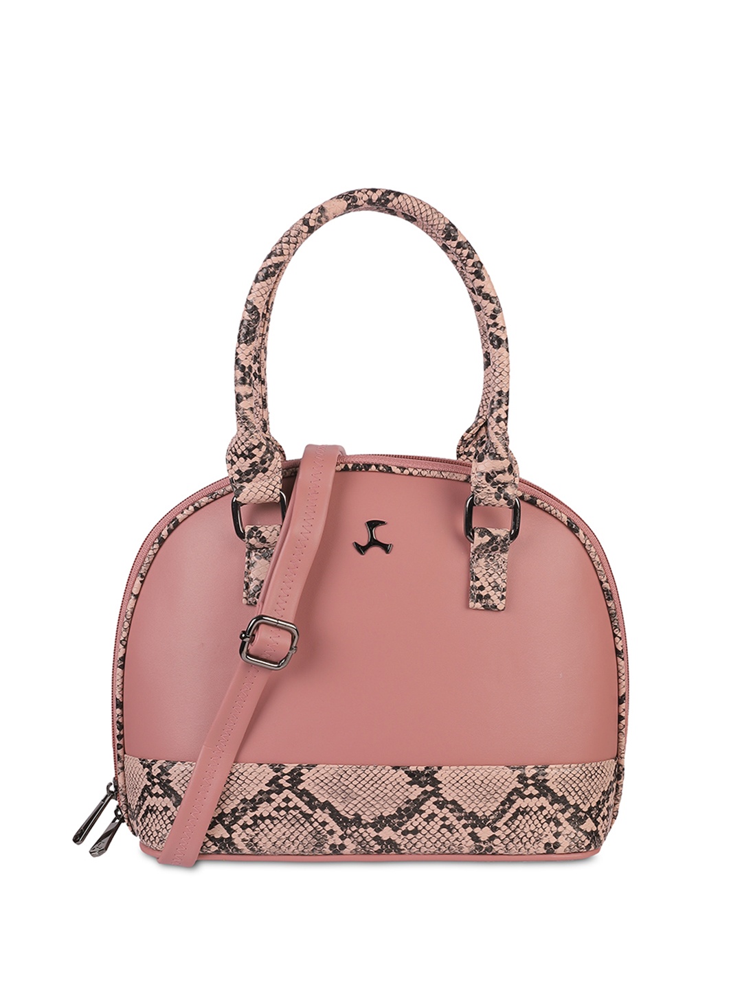 

Mochi Women Textured Handheld Bag, Pink