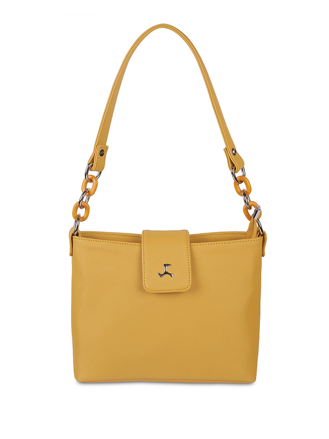 

Mochi Women Solid Structured Shoulder Bag, Yellow