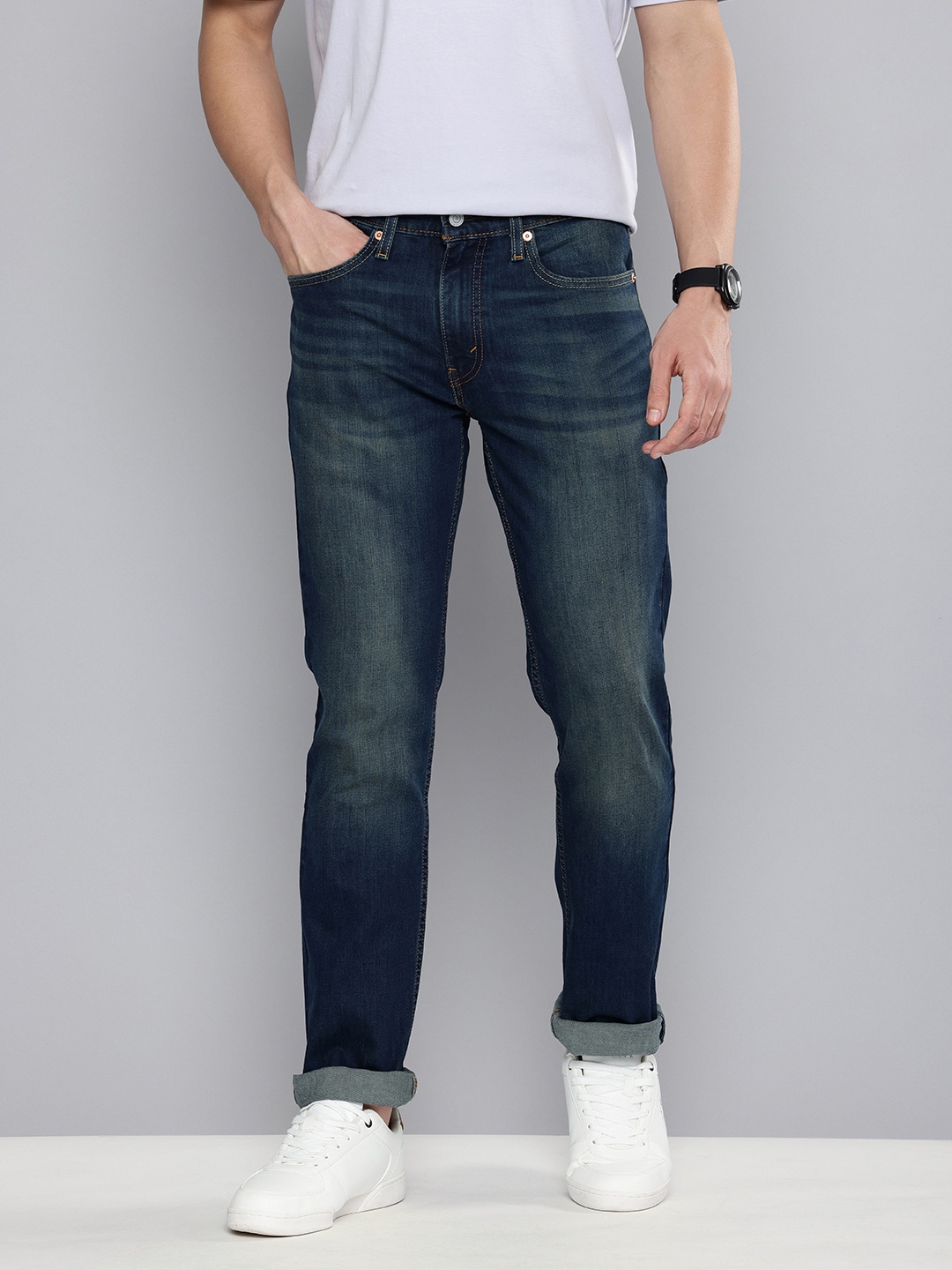 

Levis Men 511 Slim Fit Light Fade Stretchable Jeans, Blue