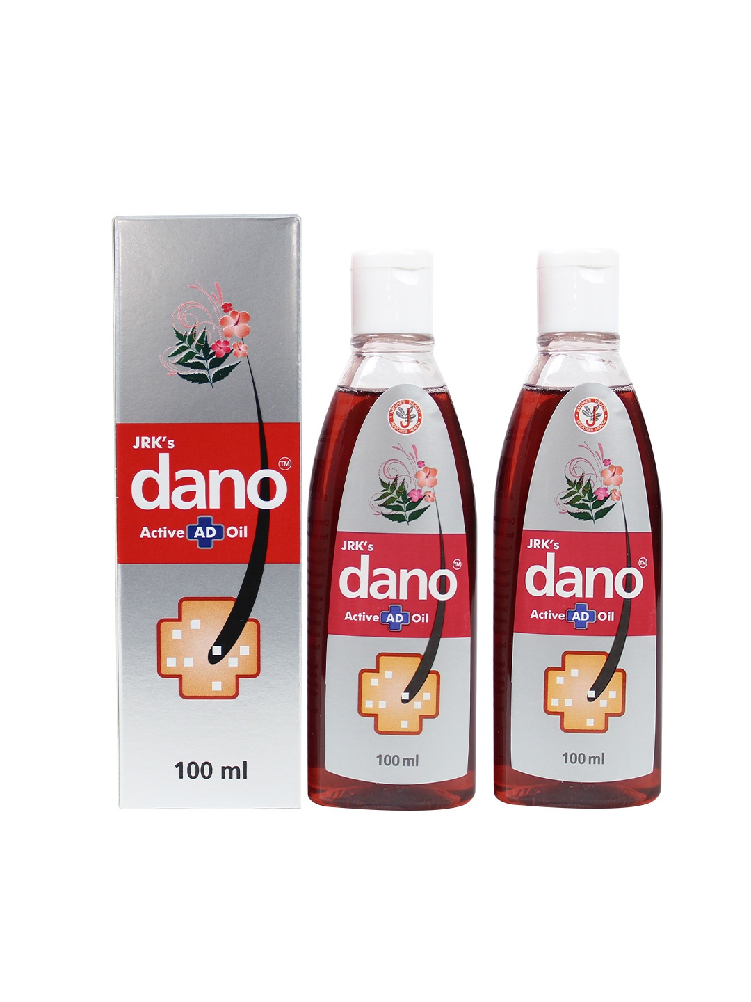 

DR.JRKs Set of 2 Dano Active Ad Hair Oil For Dandruff - 100 ml Each, Red