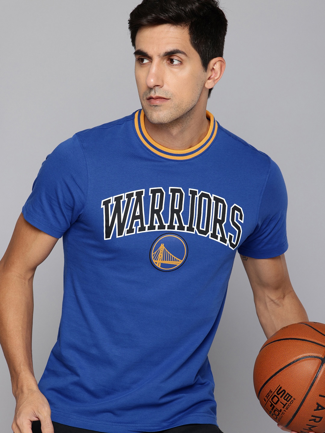 

NBA Men Golden State Warriors Printed T-shirt, Blue