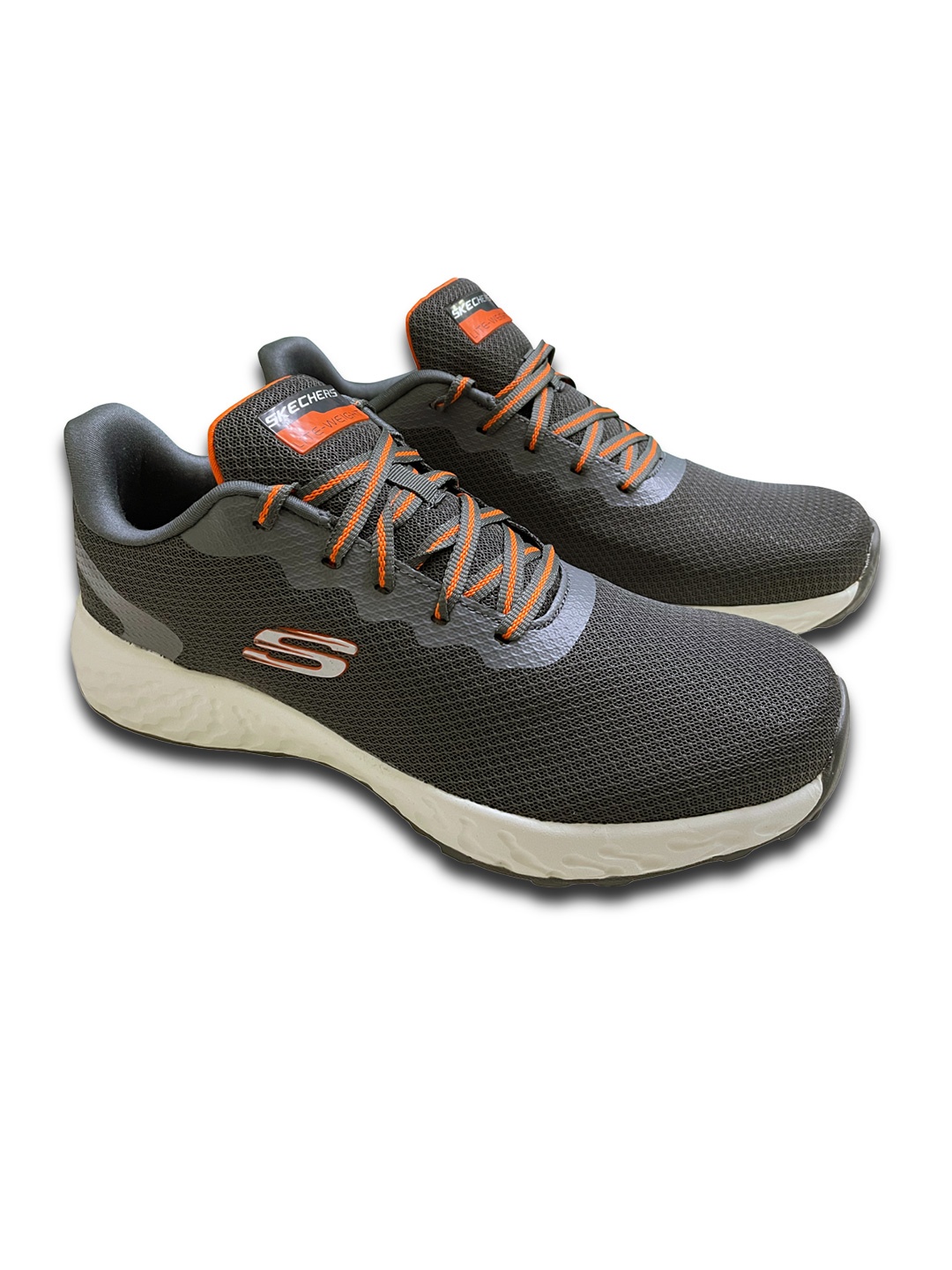 

Skechers Men Lace-Ups Running Sports Shoes, Grey
