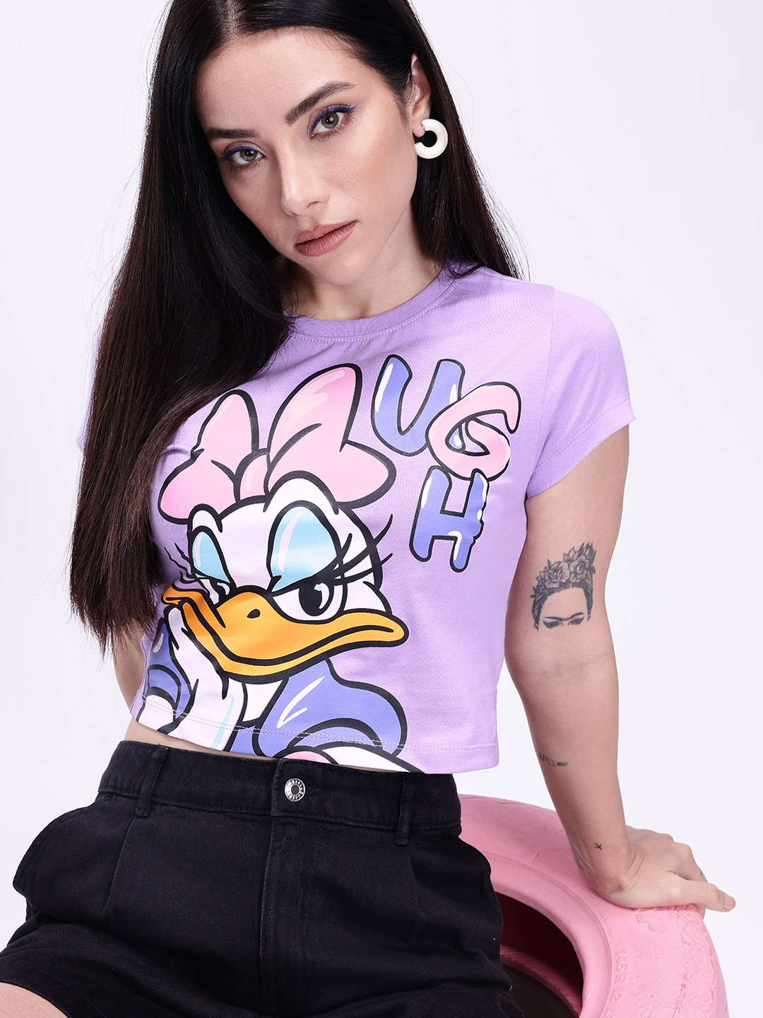 

Kook N Keech Disney Printed Pure Cotton T-shirt, Purple