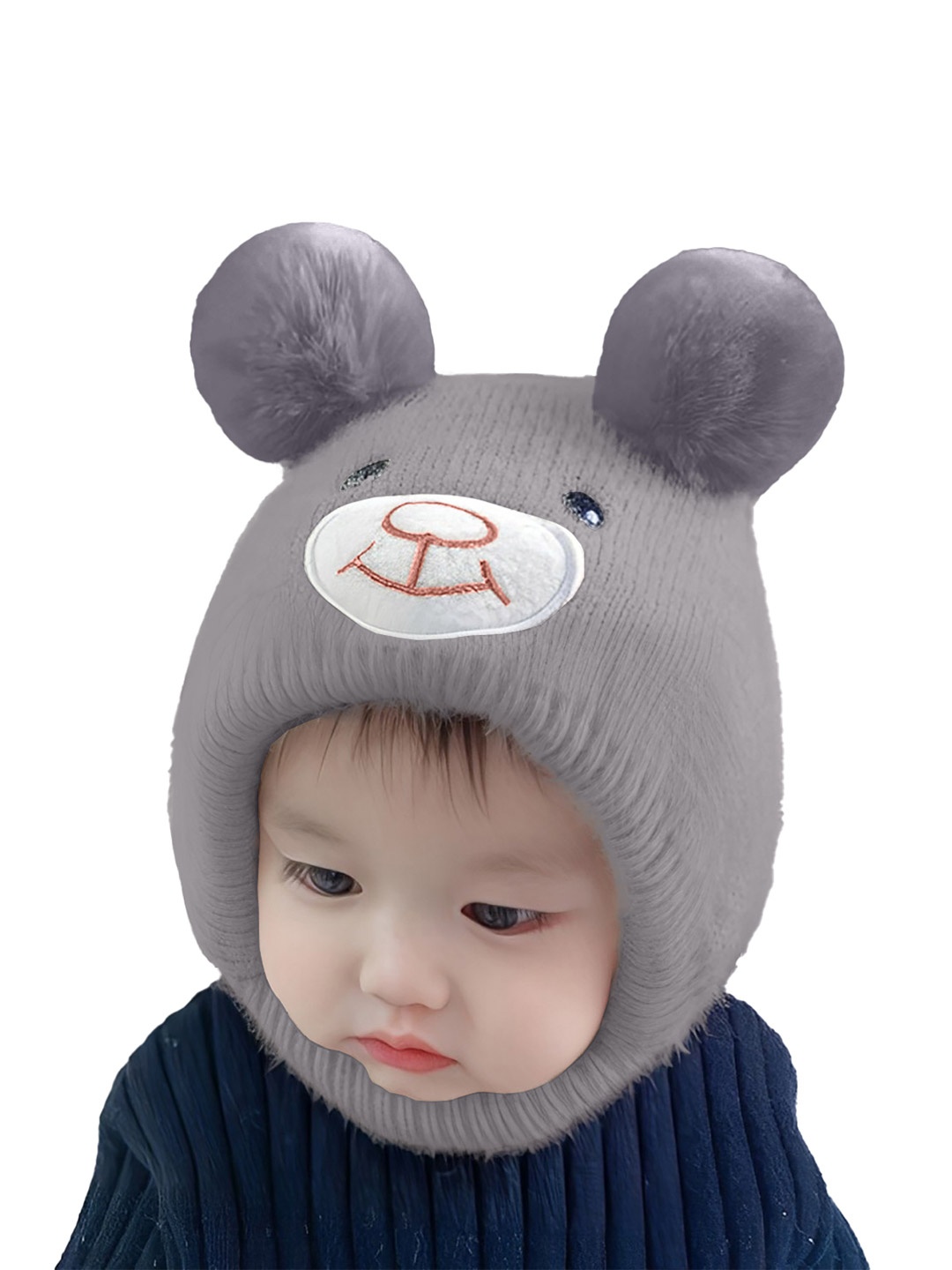 

SYGA Unisex Kids Woollen Beanie, Grey