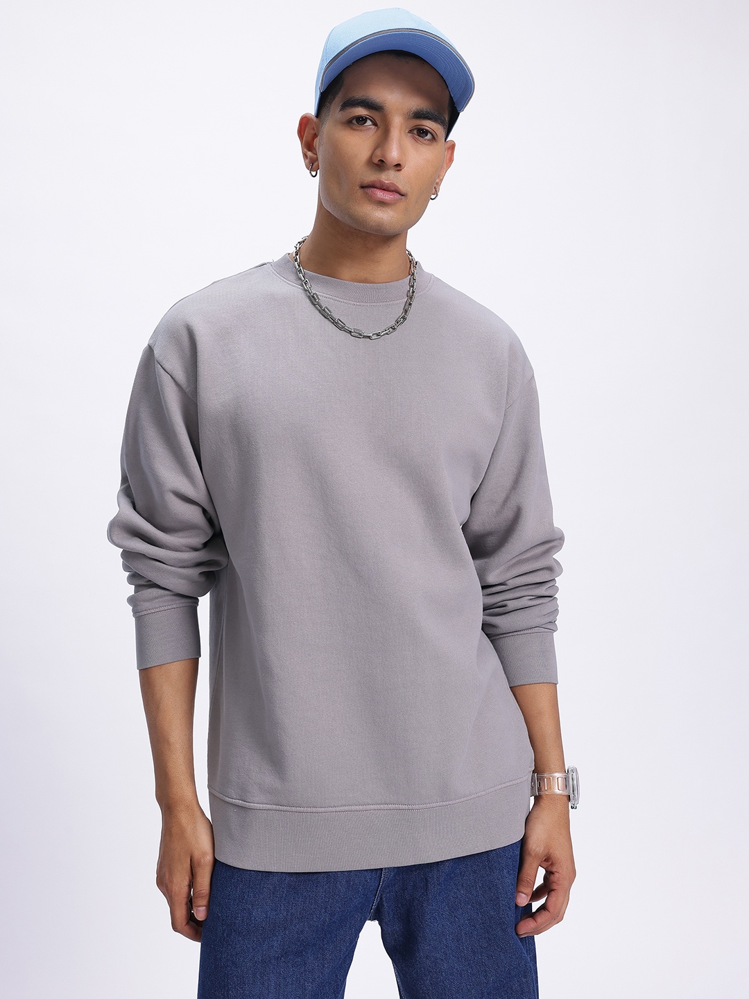 

glitchez Ash Drift Washed Effect Sweatshirt, Mauve