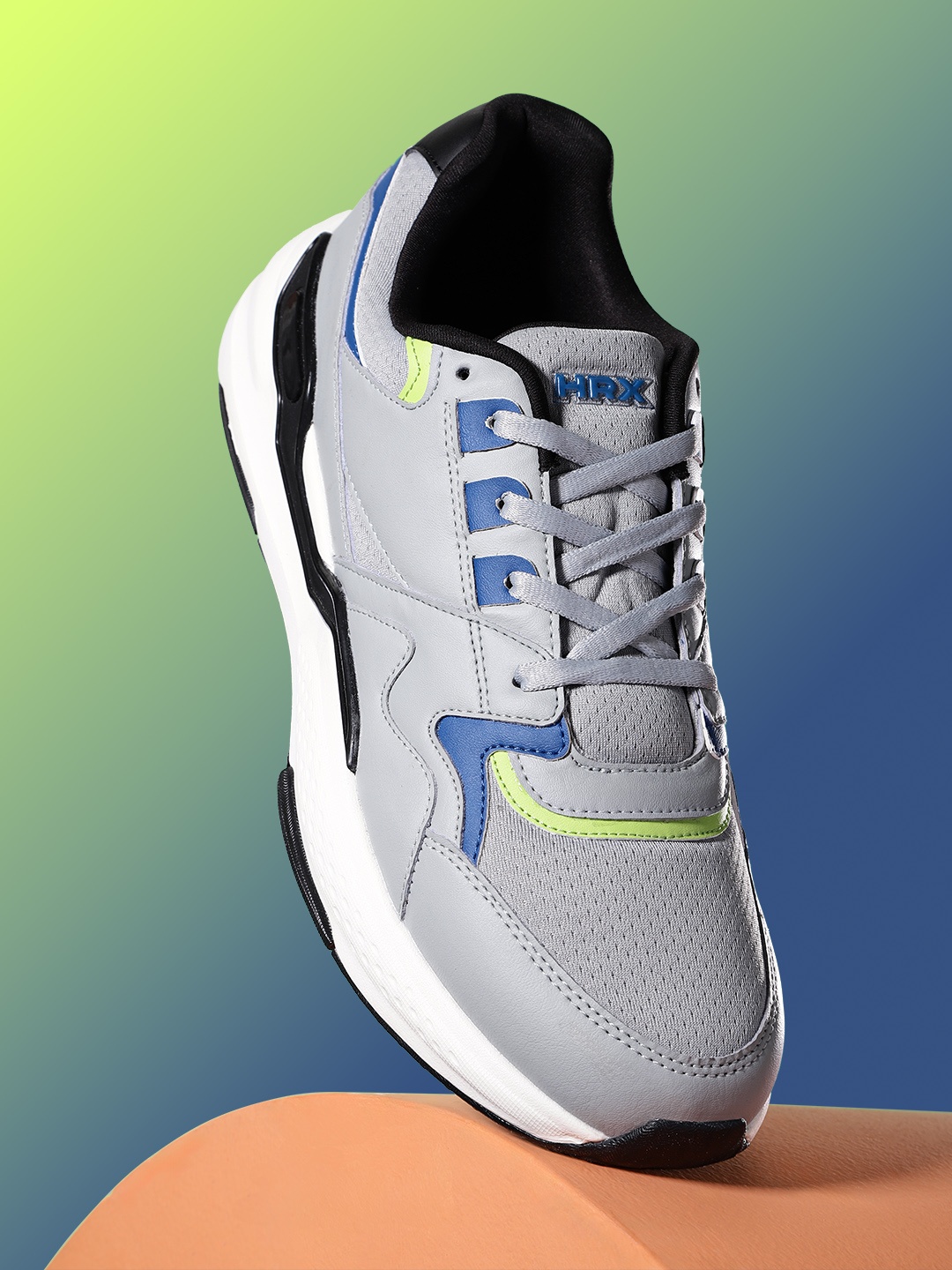 

HRX by Hrithik Roshan Men Woven Design Sneakers, Grey