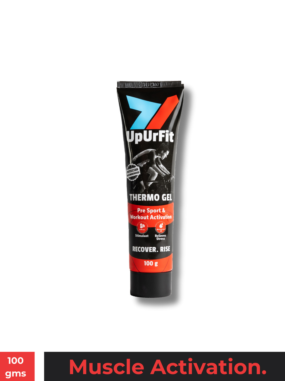 

UpUrFit Pre-Workout Muscle Activation Thermo Gel - 150 ml, Black