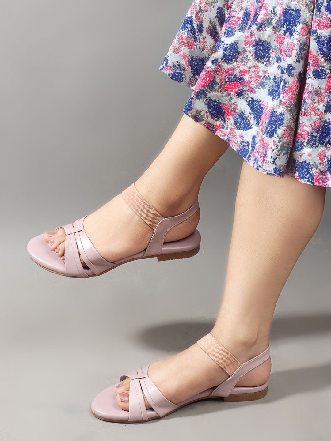 

Sole Saga Women Backstrap Open Toe Flats, Pink