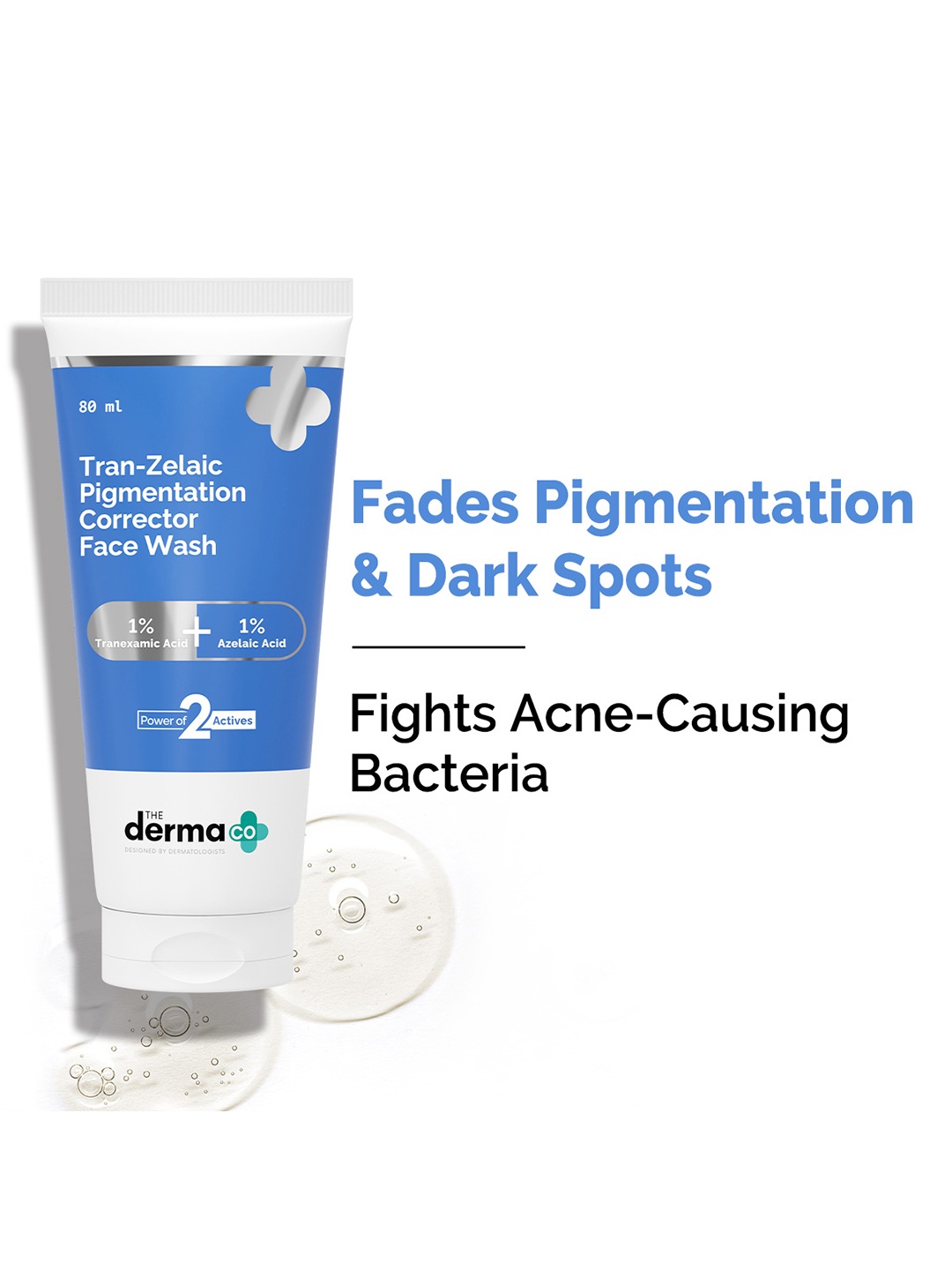 

The Derma co. Tran-Zelaic Pigmentation Corrector Face Wash - 80 ml, Transparent