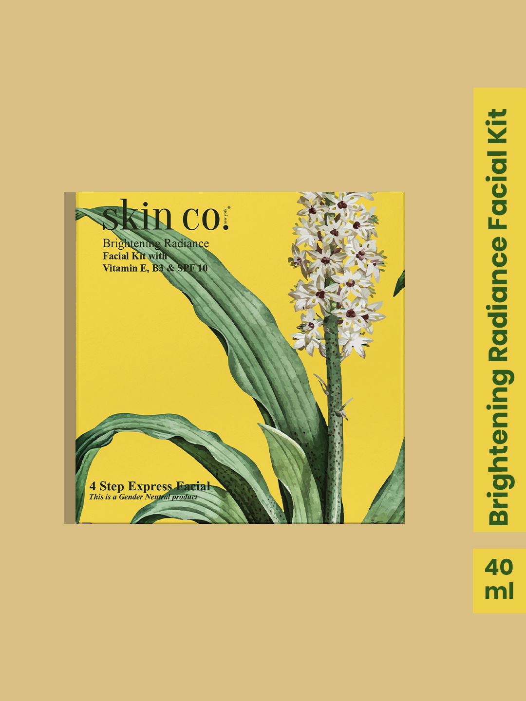 

skin co. 4 Step Brightening Radiance Facial Kit For Anti-Aging - 40ml, Yellow