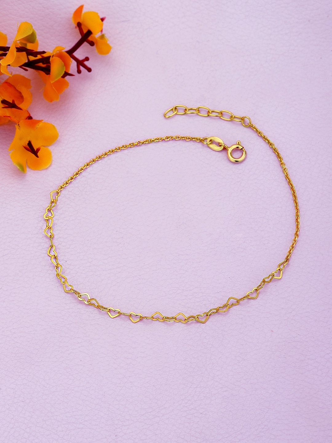 

DressBerry Gold-Plated 925 Sterling Silver Anklet